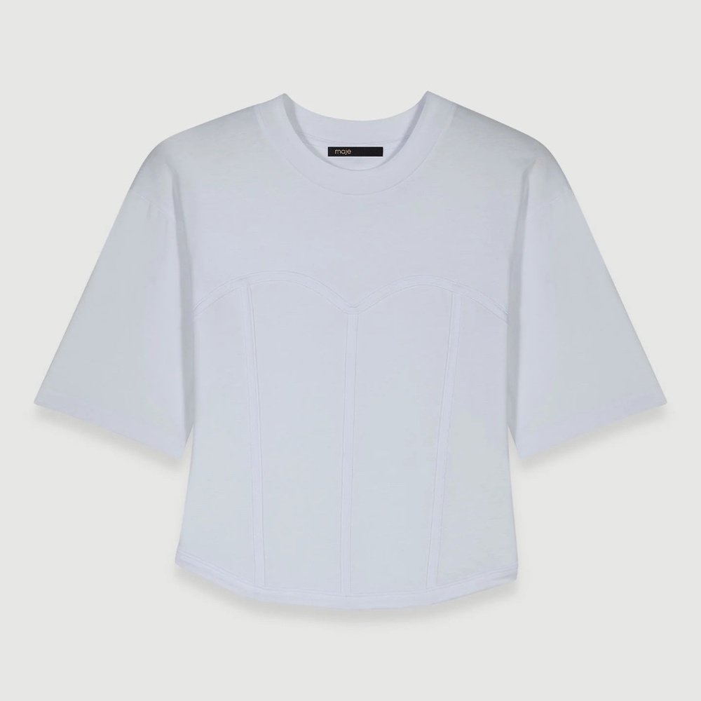 Maje corset t shirt